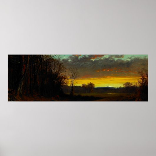 Poster Un crépuscule dans le ciel (Devant)