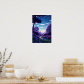 Poster Un crépuscule mystique, une vue d'en haut (Cuisine)