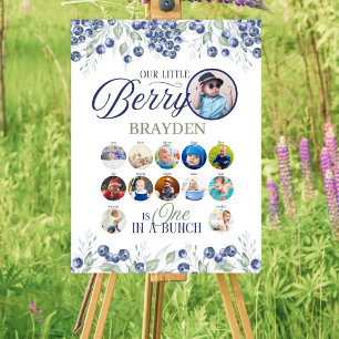 Poster Un dans un groupe premier anniversaire collage sig