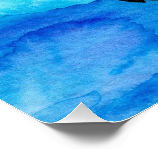 Poster Un dans un Melon Corgi Aquarelle (Coin)