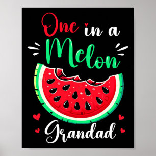 Poster Un Dans Un Melon Grand Et Fête D'Anniversaire Corr