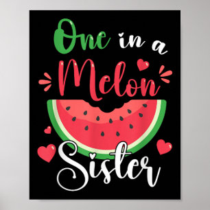 Poster Un Dans Une Soeur Melon Été Anniversaire Fête Matc