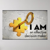 Poster "Un décideur" Motivation Affirmation (Devant)
