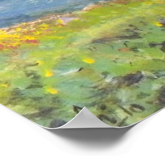 Poster Un déjeuner interrompu peinture de paysage de vach (Coin)