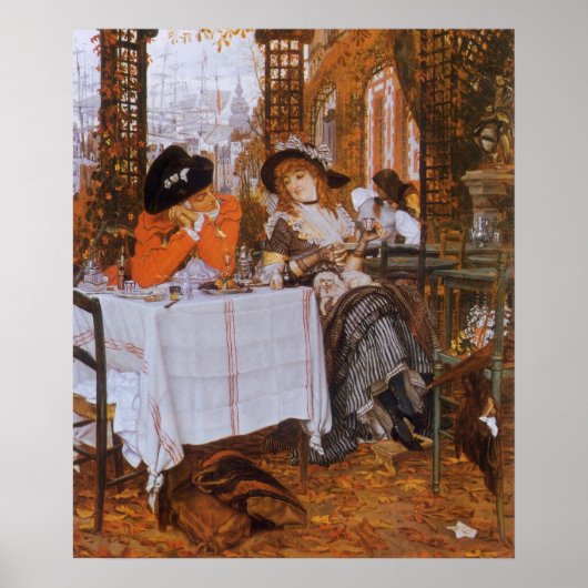 Poster Un Déjeuner par James Tissot (Devant)