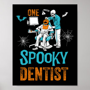 Poster Un Dentiste Éffrayant Craindre Dental Halloween Sq