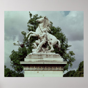 Poster Un des deux "chevaux marneux", 1739-45
