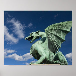 Poster Un des quatre dragons de bronze du Dragon