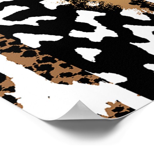 Poster Un design abstrait qui transforme une peau d'anima (Coin)