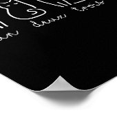 Poster Un Deux Trois Cat Abstrait Français Kitty (Coin)