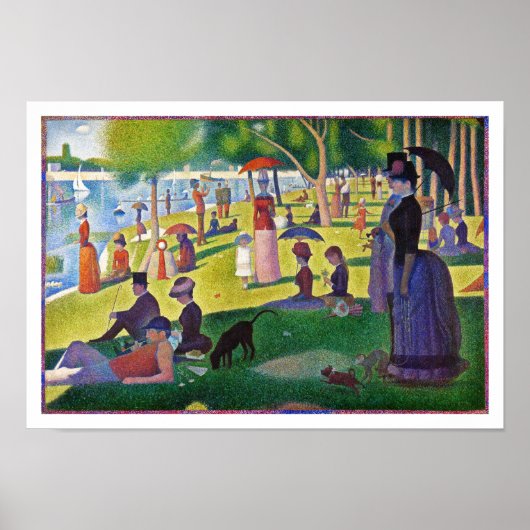 Poster Un dimanche après-midi à La Grande Jatte par Seura (Devant)