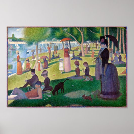 Poster Un dimanche après-midi à La Grande Jatte, Seurat (Devant)
