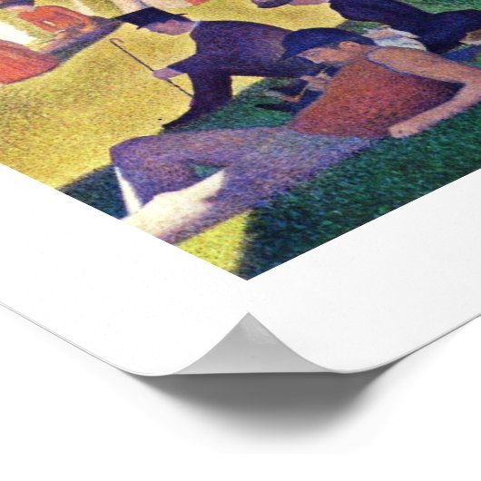 Poster Un Dimanche Après-Midi Sur L'Île (Coin)