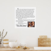 Poster Un discours. Un rêve (Cuisine)