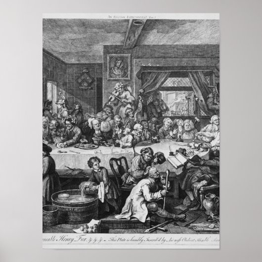 Poster Un divertissement électoral, 1755 (Devant)