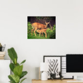 Poster Un doe et son père (Bureau à domicile)
