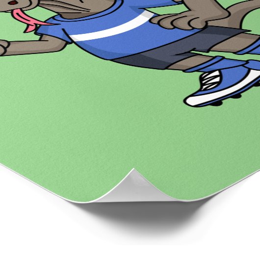 Poster Un dragon de Komodo amusant qui joue au dessin ani (Coin)