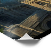 Poster Un dragon gallois vert terrorisait Londres (Coin)