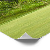 Poster Un drapeau américain sur un green de golf (Coin)