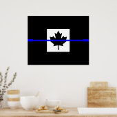Poster Un drapeau canadien mince (Cuisine)