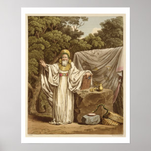 Poster Un druide de voûte dans son habitude juridique,