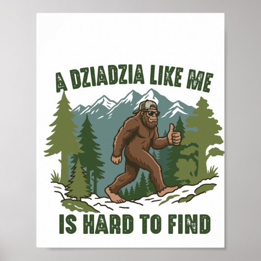 Poster Un Dziadzia comme moi est difficile à trouver drôl (Devant)
