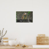 Poster Un écureuil endormi se rafraîchit sur une branche  (Cuisine)