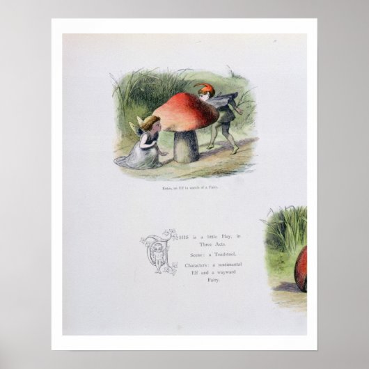 Poster Un elfe à la recherche d'une fée, illustration tir (Devant)