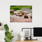 Poster Un elfe de maïs sur l'affiche de l'escargot (Bureau à domicile)