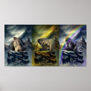 Poster Un endroit à être, pour se développer, pour rêver