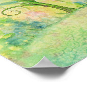 Poster Un endroit heureux Fleur Fée et Ladybugs Art (Coin)