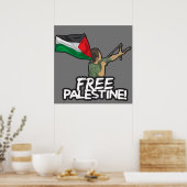 Poster Un enfant-drapeau du Résister Palestinien Liberté (Cuisine)