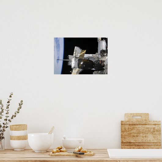 Poster Un engin spatial Soyouz ancré (Cuisine)