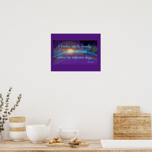 Poster Un enseignant affecte l'éternité (Cuisine)