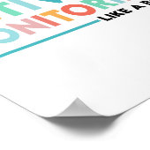 Poster Un Enseignant Du Jour De L'Essai Surveille Activem (Coin)