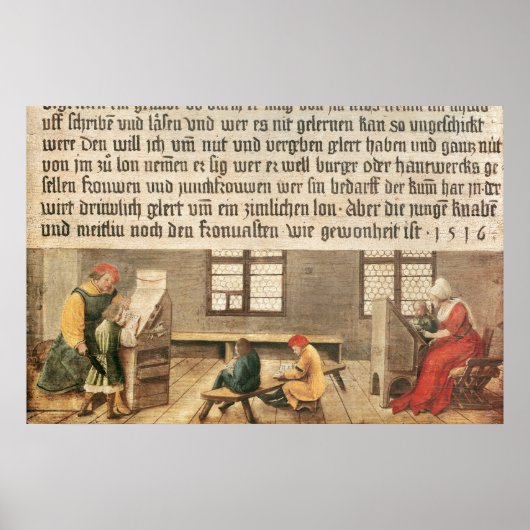 Poster Un enseignant scolaire (Devant)