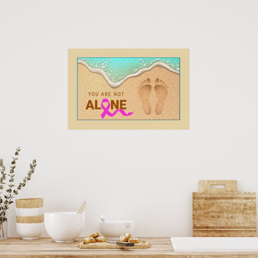 Poster Un ensemble de empreintes dans le sable (Cuisine)