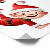 Poster Un ensemble d'elfes de Noël dans diverses poses (Coin)
