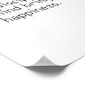 Poster Un esprit discipliné apporte le bonheur. Bouddha (Coin)