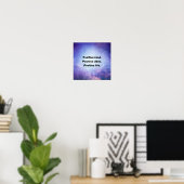 Poster "Un esprit positif, des ondes positives, une vie p (Bureau à domicile)