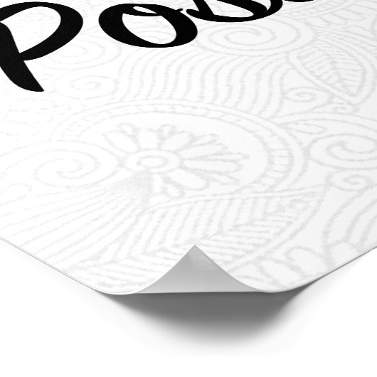 Poster Un esprit positif. Vibes Positives. Vie Positive. (Coin)