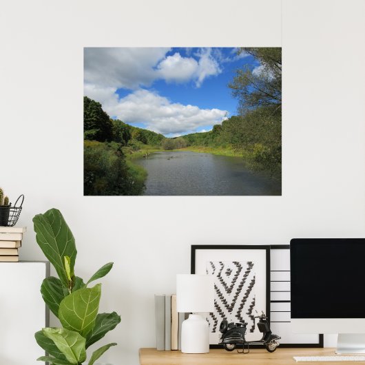 Poster Un étang (Bureau à domicile)