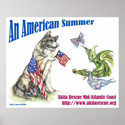 Poster Un été américain (paysage) (Devant)