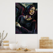 Poster Un étranger absolu - un pastel à l'huile peint (Cuisine)