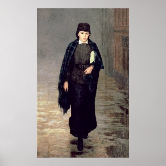 Poster Un étudiant, 1883 (Devant)