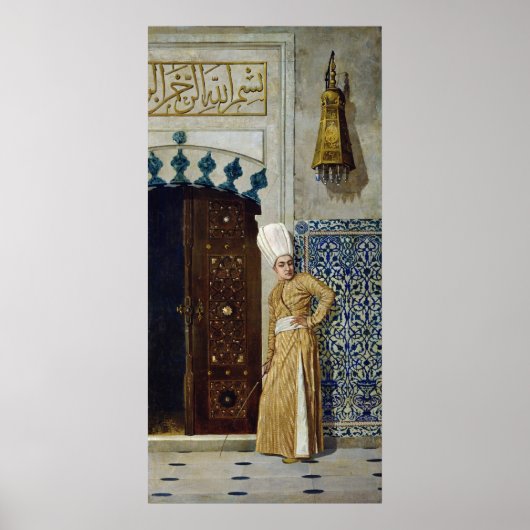 Poster Un eunuque devant la porte du harem (Devant)