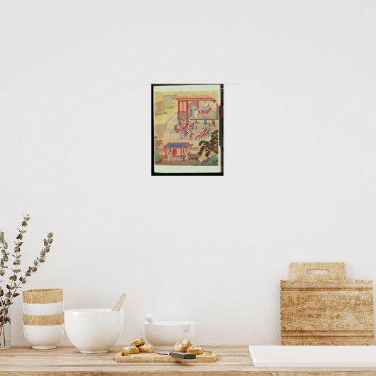 Poster Un examen public chinois ancien (Cuisine)