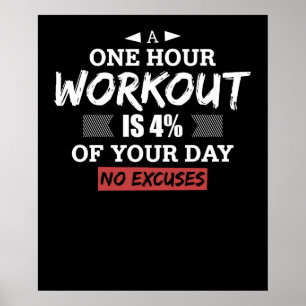 Poster Un Exercice D'Une Heure Est De 4% De Votre Jour Au