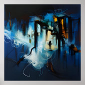 Poster Un Expressionnisme Abstrait éolien gelé (Devant)