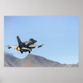 Poster Un F-16E des Émirats arabes unis (Devant)